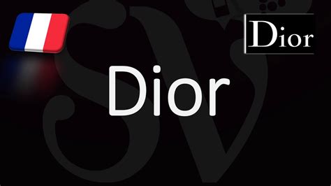 dior brand pronunciation|christian dior in french.